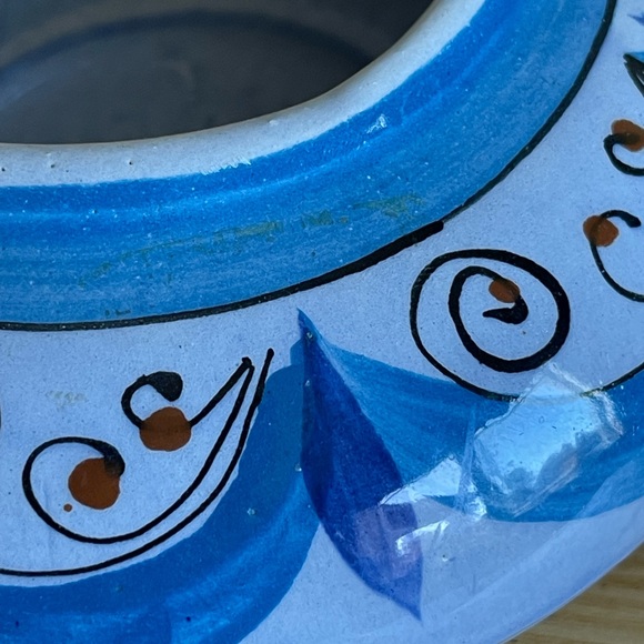 Vintage Mexican pottery bowl/planter. Signed - Picture 6 of 10